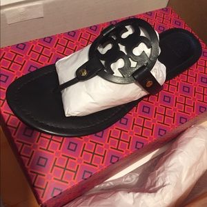 Tory Burch Miller Calf Leather Sandals